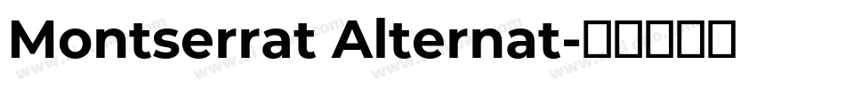 Montserrat Alternat字体转换